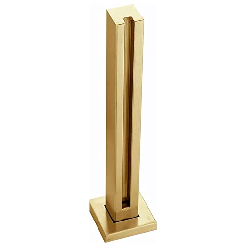 Glass Railing Post Rostfreier Stahl Gold Glas-Geländerpfosten für Innen/ Außenbereich Decking Landing Geländer 10-12mm Dicke Glas, Glas-Geländer Sicherer Schutz ( Color : Gold End Post , Size : 80cm/3 Glass Railing Post Rostfreier Stahl Gold Glas-Geländerpfosten für Innen/ Außenbereich Decking Landing Geländer 10-12mm Dicke Glas, Glas-Geländer Sicherer Schutz ( Color : Gold End Post , Size : 80cm/3 von FLOAPA