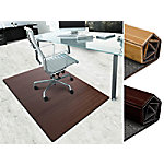 Floordirekt Pro Stuhlunterlage Dunkel Bambus, Filz Braun 900 x 1200 mm von FLOORDIREKT PRO