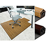 Floordirekt Pro Stuhlunterlage mit Lippe Hell Bambus, Filz Braun 900 x 1200 mm von FLOORDIREKT PRO