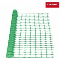 Absperrzaun Chester Aus Kunststoff Maschenweite: 10 x 4 cm Höhe: 100 cm Länge: 50 m Grün von FLOORDIREKT