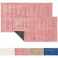 Badematte Shine Rosa 50 x 80 cm - Rosa von FLOORDIREKT