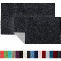 Badematte Sky Soft Dunkelgrau 70 x 120 cm von FLOORDIREKT