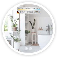 Badspiegel mit LED Beleuchtung Liora Touch-Bedienung mit Antibeschlag & 3 wählbare Lichtfarben Ø 60 cm Badspiegel mit LED Beleuchtung Liora Touch-Bedienung mit Antibeschlag & 3 wählbare Lichtfarben Ø 60 cm von FLOORDIREKT