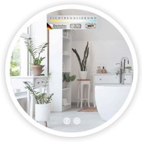 Badspiegel mit LED Beleuchtung Liora Touch-Bedienung mit Antibeschlag & 3 wählbare Lichtfarben Ø 70 cm Badspiegel mit LED Beleuchtung Liora Touch-Bedienung mit Antibeschlag & 3 wählbare Lichtfarben Ø 70 cm von FLOORDIREKT