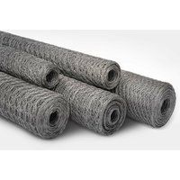 Floordirekt - Drahtzaun Verzinkt Kaninchendraht Maschenweite: 13 mm Höhe: 50 cm Länge: 10 m von FLOORDIREKT
