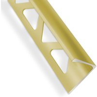 Floordirekt - Fliesenprofil L-Form Gold Matt Höhe: 12,5 mm 5 Stück à 2,5 m - Gold Matt von FLOORDIREKT