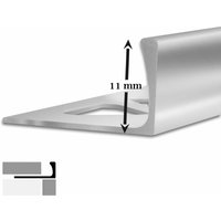 Floordirekt - Fliesenprofil L-Form Silber Hochglanz Höhe: 11 mm 5 Stück à 2,5 m - Silber Hochglanz von FLOORDIREKT