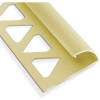 Floordirekt - Fliesenprofil C-Form Gold Matt Höhe: 8 mm 5 Stück à 2,5 m - Gold Matt von FLOORDIREKT