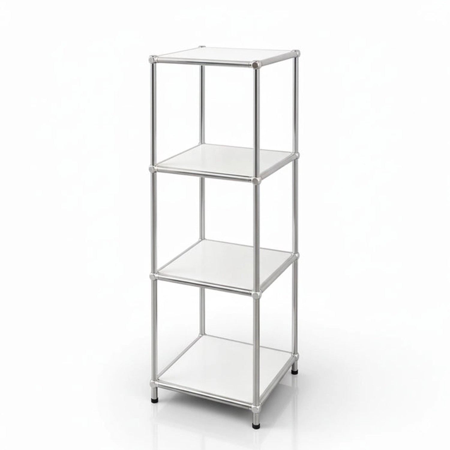 Floordirekt Metallregal Concept Epure MK-005 Verchromt 30 x 30 x 89 cm Weiß Floordirekt Metallregal Concept Epure MK-005 Verchromt 30 x 30 x 89 cm Weiß von FLOORDIREKT
