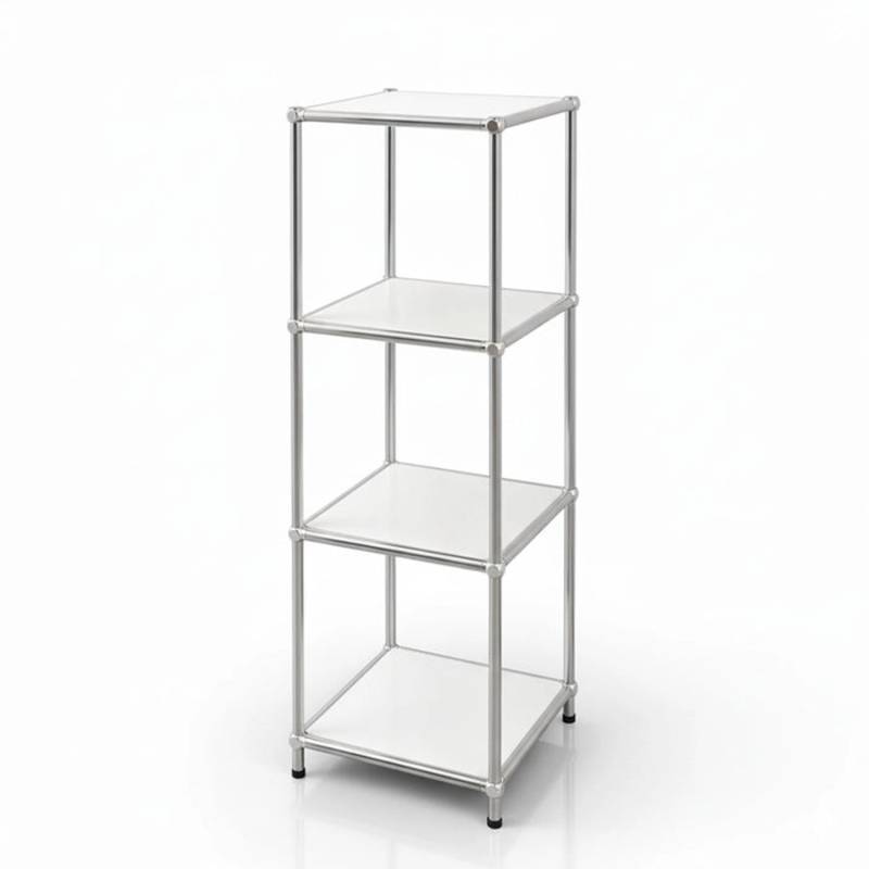 Floordirekt Metallregal Concept Epure MK-005 Verchromt 30 x 30 x 89 cm Weiß Floordirekt Metallregal Concept Epure MK-005 Verchromt 30 x 30 x 89 cm Weiß von FLOORDIREKT
