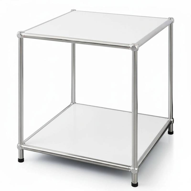 Floordirekt Metallregal Concept Epure MK-012 Beistelltisch 40 x 40 x 46 cm Weiß Floordirekt Metallregal Concept Epure MK-012 Beistelltisch 40 x 40 x 46 cm Weiß von FLOORDIREKT