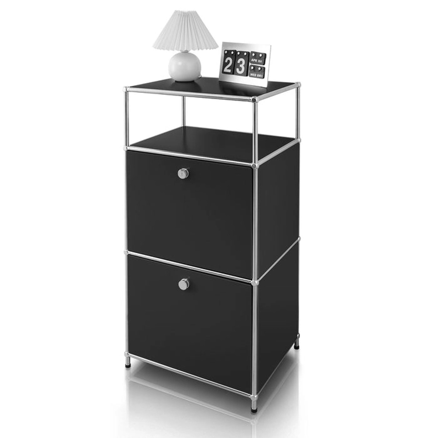 Floordirekt Metallregal Concept Epure MK-120 Verchromt 50 x 40 x 100 cm Schwarz Floordirekt Metallregal Concept Epure MK-120 Verchromt 50 x 40 x 100 cm Schwarz von FLOORDIREKT