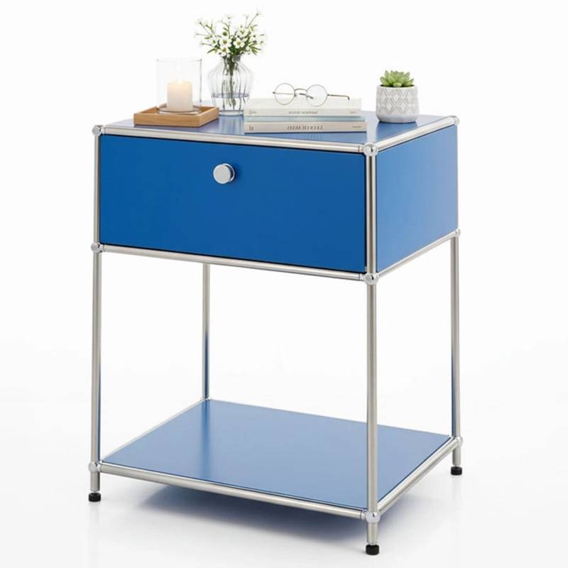 Floordirekt Metallregal Concept Epure MK-139 Beistelltisch 50 x 40 x 65 cm Blau Floordirekt Metallregal Concept Epure MK-139 Beistelltisch 50 x 40 x 65 cm Blau von FLOORDIREKT