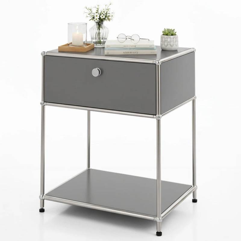 Floordirekt Metallregal Concept Epure MK-139 Beistelltisch 50 x 40 x 65 cm Grau Floordirekt Metallregal Concept Epure MK-139 Beistelltisch 50 x 40 x 65 cm Grau von FLOORDIREKT