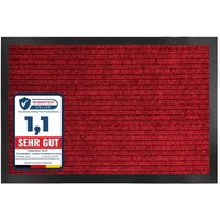 Floordirekt - Schmutzfangmatte Dura Fußmatte mit Rutschfester Rückseite Rot 66 x 120 cm von FLOORDIREKT