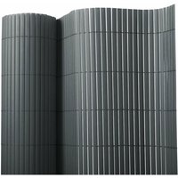 Floordirekt - Sichtschutzzaun pvc Grau 100 x 300 cm - Grau von FLOORDIREKT