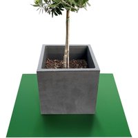 Untersetzer für Blumentöpfe mit abgeschrägter Kante Majesty Grün 90 x 90 cm von FLOORDIREKT