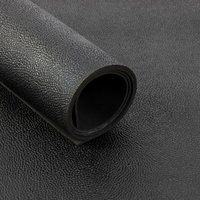 Floordirekt - Gummiläufer Orange-Peel Struktur GW3006 100x350 cm - Schwarz von FLOORDIREKT