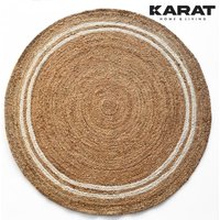 Jute-Teppich Mumbai Rund Handgewebt Aus Naturfasern 120 x 120 cm Jute-Teppich Mumbai Rund Handgewebt Aus Naturfasern 120 x 120 cm von FLOORDIREKT