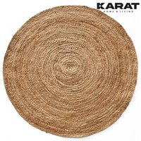 Jute-Teppich Surat Rund Handgewebt Aus Naturfasern 120 x 120 cm Jute-Teppich Surat Rund Handgewebt Aus Naturfasern 120 x 120 cm von FLOORDIREKT