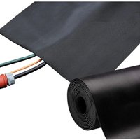 Kabelschutzmatte aus Gummi Fein gerippt rutschfest, 3 mm Stärke 50 x 1000 cm Kabelschutzmatte aus Gummi Fein gerippt rutschfest, 3 mm Stärke 50 x 1000 cm von FLOORDIREKT