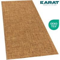 Karat Outdoorteppich Ella 2 Farben Braun 80 x 150 cm von FLOORDIREKT