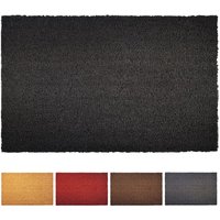 Floordirekt - Fußmatte Kokos Schwarz 30 mm 40 x 60 cm - Schwarz von FLOORDIREKT