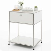 Metallregal Concept Epure MK-139 Beistell- & Aufbewahrungsregal mit Schublade & Ablagen Weiß Metallregal Concept Epure MK-139 Beistell- & Aufbewahrungsregal mit Schublade & Ablagen Weiß von FLOORDIREKT