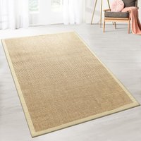 Floordirekt - Sisal-Teppich Amazonas Hellkork Mit Bordüre 80 x 150 cm - Hellkork von FLOORDIREKT