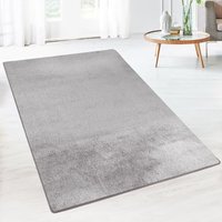 Floordirekt - Teppich Sundae Silber 73 67 x 200 cm - Silber von FLOORDIREKT