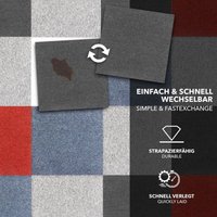 Teppichfliesen Moscow Dunkelgrau 50 x 50 cm von FLOORDIREKT