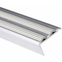 Casa Pura - Treppenkantenprofil mit Doppel-Gummieinlage Power Grip Länge: 100 cm Vorgebohrt Grau Casa Pura - Treppenkantenprofil mit Doppel-Gummieinlage Power Grip Länge: 100 cm Vorgebohrt Grau von CASA PURA
