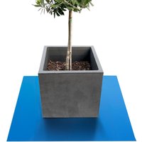 Untersetzer für Blumentöpfe mit abgeschrägter Kante Majesty Blau Rund 60 cm Durchmesser von FLOORDIREKT