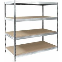 Weitspannregal Verzinkt 200 x 150 x 80 cm - Silber von FLOORDIREKT