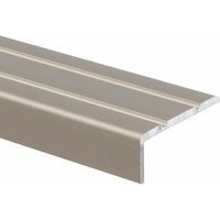 Winkelprofil Treppenkantenprofil Aluminium Selbstklebend Edelstahl matt 24,5 x 10 mm von KARAT