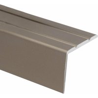Winkelprofil Treppenkantenprofil Aluminium Selbstklebend Edelstahl matt 24,5 x 20 mm von KARAT