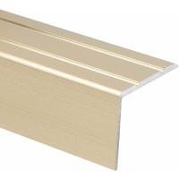 Winkelprofil Treppenkantenprofil Aluminium Selbstklebend Sahara 24,5 x 20 mm von KARAT
