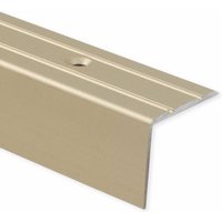 Karat - Winkelprofil Treppenkantenprofil Aluminium Vorgebohrt Sahara 24,5 x 20 mm von KARAT