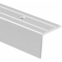 Karat - Winkelprofil Treppenkantenprofil Aluminium Vorgebohrt Silber 24,5 x 20 mm von KARAT