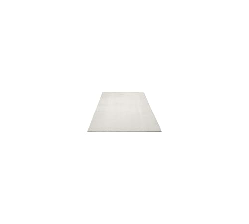 FLOORNOVO Hochflor Teppich Beige einfarbig - 110 x 60 cm - Besonders Weicher Teppich Wohnzimmer & Badezimmerteppich - Pflegeleicht - vielseitig einsetzbar im Innenbereich von FLOORNOVO