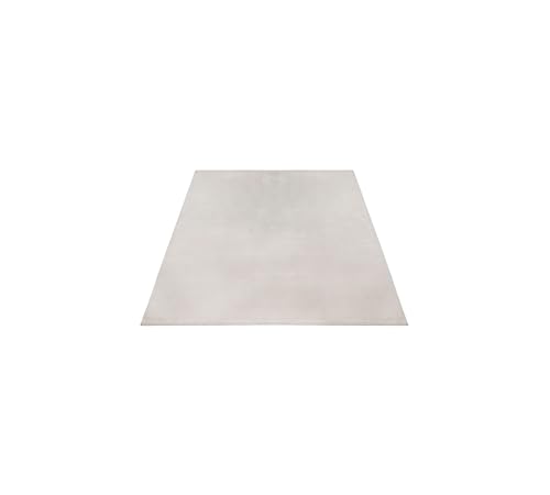 FLOORNOVO Hochflor Teppich Beige einfarbig - 150 x 80 cm - Besonders Weicher Teppich Wohnzimmer & Badezimmerteppich - Pflegeleicht - vielseitig einsetzbar im Innenbereich von FLOORNOVO