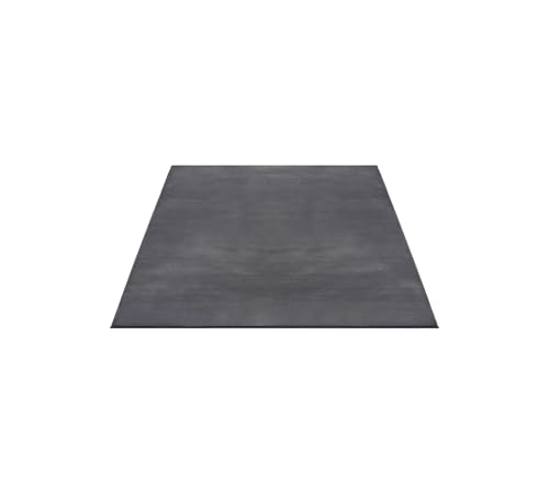 FLOORNOVO Hochflor Teppich Grau einfarbig - 200 x 140 cm - Besonders Weicher Teppich Wohnzimmer & Badezimmerteppich - Pflegeleicht - vielseitig einsetzbar im Innenbereich von FLOORNOVO