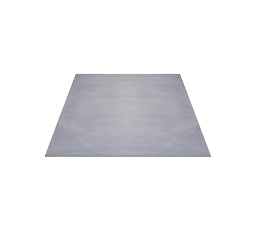 FLOORNOVO Hochflor Teppich Grau einfarbig - 220 x 160 cm - Besonders Weicher Teppich Wohnzimmer & Badezimmerteppich - Pflegeleicht - vielseitig einsetzbar im Innenbereich von FLOORNOVO