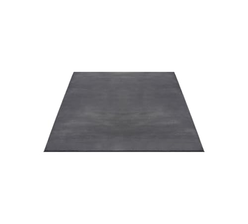 FLOORNOVO Hochflor Teppich Grau einfarbig - 220 x 160 cm - Besonders Weicher Teppich Wohnzimmer & Badezimmerteppich - Pflegeleicht - vielseitig einsetzbar im Innenbereich von FLOORNOVO