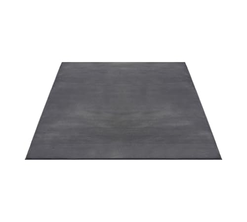 FLOORNOVO Hochflor Teppich Grau einfarbig - 280 x 200 cm - Besonders Weicher Teppich Wohnzimmer & Badezimmerteppich - Pflegeleicht - vielseitig einsetzbar im Innenbereich von FLOORNOVO