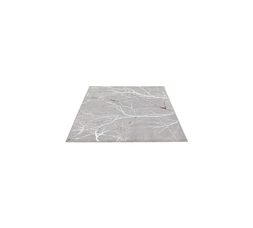FLOORNOVO Hochflor Teppich Läufer Blattmuster - 300 x 80 cm - Besonders Weicher Teppich Wohnzimmer & Badezimmerteppich - Pflegeleicht - vielseitig einsetzbar im Innenbereich von FLOORNOVO