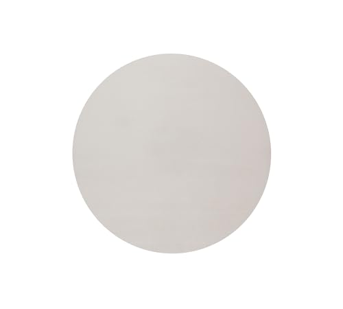 FLOORNOVO Hochflor Teppich rund einfarbig - Ø 117 cm - Besonders Weicher Teppich Wohnzimmer & Badezimmerteppich - Pflegeleicht - vielseitig einsetzbar im Innenbereich von FLOORNOVO