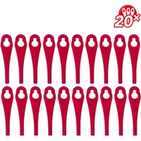 20 Ersatz Kunststoff Messer für Ihren Florabest lidl Akku Rasentrimmer fat 18 B2 und fat 18 B3 von GRIZZLY TOOLS