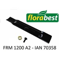 Ersatzmesser inkl. Messerschraube für Elektro Rasenmäher frm 1200 A2 - ian 70358 - Florabest von FLORABEST