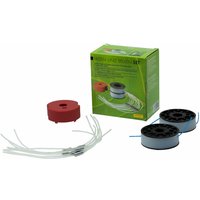 Spulen-Set und Halter-Set passend für Elektro Rasentrimmer Florabest FRT500/8 und Grizzly Tools ert 500 pro von GRIZZLY TOOLS